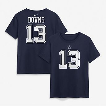 Women's Nike Caleb Downs Navy Dallas Cowboys Player Name & Number T-Shirt