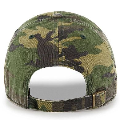 Men's '47 Camo San Antonio Spurs Clean Up Adjustable Hat