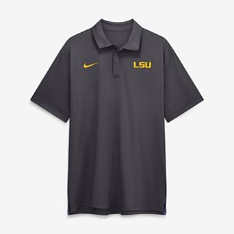 Men's Nike Anthracite LSU Tigers 2026 Sideline Tour Dri-FIT Polo