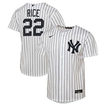 Youth Nike Ben Rice White New York Yankees Home Replica Jersey