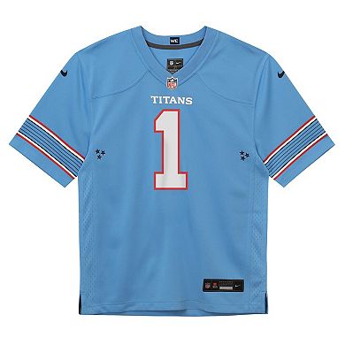 Preschool Nike Cameron Ward Light Blue Tennessee Titans Team Game Jersey