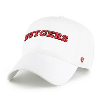 Men's '47 White Rutgers Scarlet Knights Clean Up Adjustable Hat