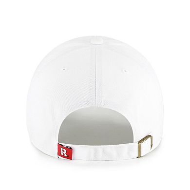 Men's '47 White Rutgers Scarlet Knights Clean Up Adjustable Hat