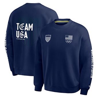 Men's Fanatics Navy Team USA French Terry Sweatshirt