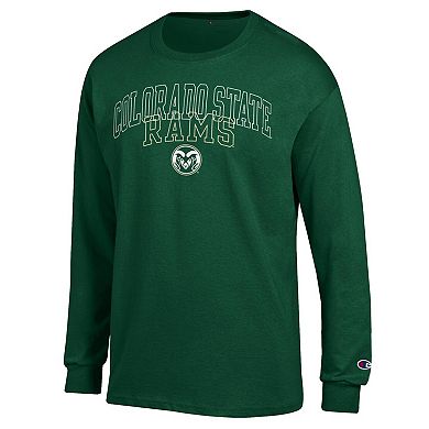 Men's Champion Green Colorado State Rams Team Long-Sleeve T-Shirt