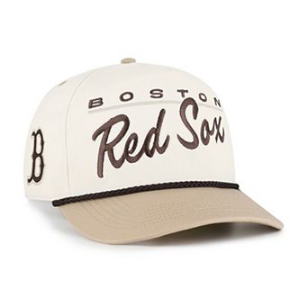 Men's '47 Natural/Tan Boston Red Sox Neutral Terrain Hitch Rope Adjustable Hat
