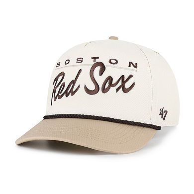 Men's '47 Natural/Tan Boston Red Sox Neutral Terrain Hitch Rope Adjustable Hat