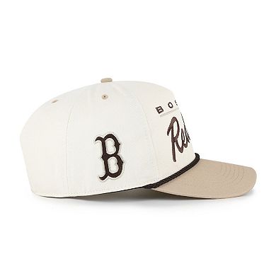 Men's '47 Natural/Tan Boston Red Sox Neutral Terrain Hitch Rope Adjustable Hat