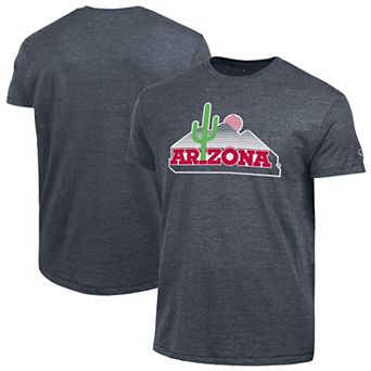 Men's Champion Navy Arizona Wildcats Vintage Triumph Tri-Blend T-Shirt