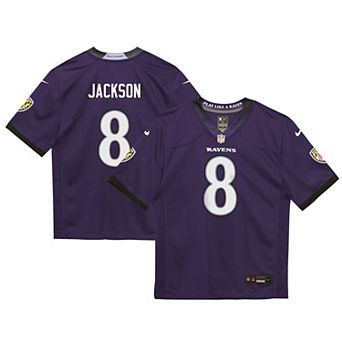Preschool Nike Lamar Jackson Purple Baltimore Ravens Team Game Jersey
