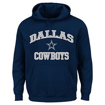 Men's Fanatics Navy Dallas Cowboys Big & Tall Heart & Soul Hoodie