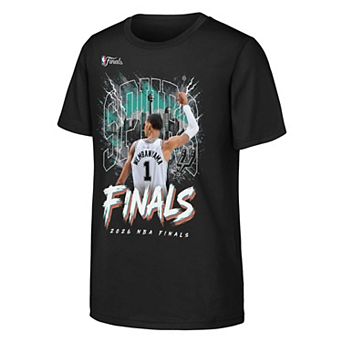 Youth Outerstuff Victor Wembanyama Black San Antonio Spurs 2026 NBA Finals City T-Shirt
