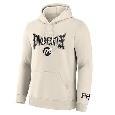 Men's Fanatics Cream Phoenix Mercury Legacy Fleece Pullover Hoodie