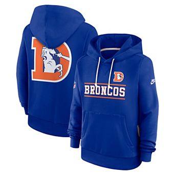 Men's Nike Royal Denver Broncos Sideline Standard Issue Alternate Dri-FIT Hoodie