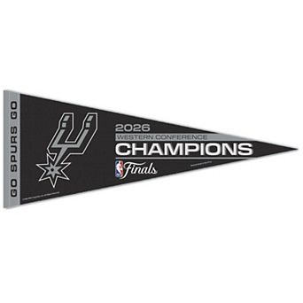 "WinCraft San Antonio Spurs 2026 NBA Western Conference Champions 12"" x 30"" Premium Pennant"