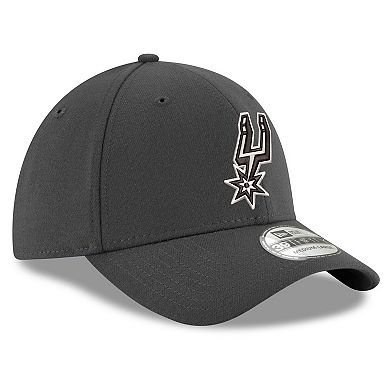 Men's New Era Graphite San Antonio Spurs 39THIRTY Flex Hat