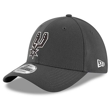 Men's New Era Graphite San Antonio Spurs 39THIRTY Flex Hat