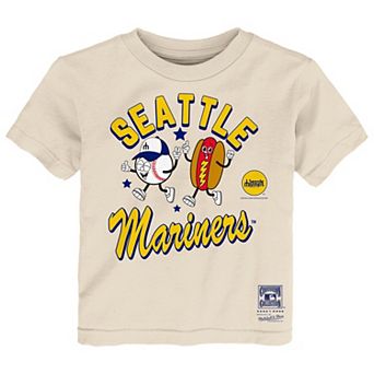 Toddler Mitchell & Ness Natural Seattle Mariners Snack T-Shirt