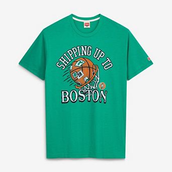 Unisex Homage Kelly Green Boston Celtics Shipping Up To Boston Tri-Blend T-Shirt