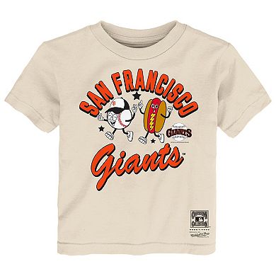 Toddler Mitchell & Ness Natural San Francisco Giants Snack T-Shirt