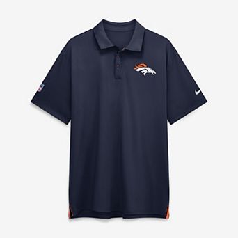 Men's Nike Navy Denver Broncos Sideline Tour Dri-FIT Polo