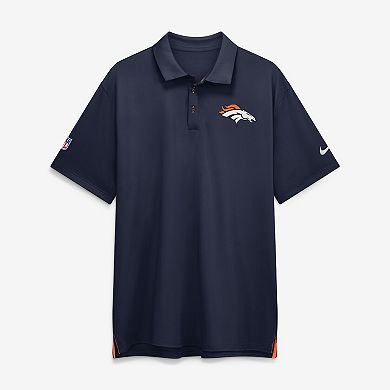 Men's Nike Navy Denver Broncos Sideline Tour Dri-FIT Polo