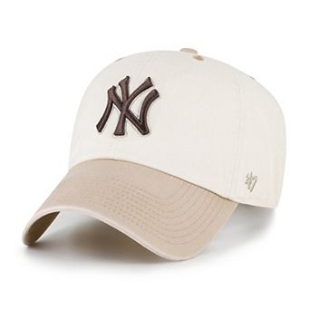 Men's '47 Natural/Tan New York Yankees Neutral Terrain Clean Up Adjustable Hat