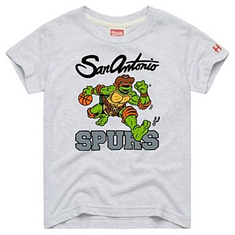 Youth Homage Ash TMNT Michelangelo x San Antonio Spurs T-Shirt