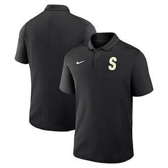 Men's Nike Black Seattle Mariners Alternate Victory Dri-FIT Polo
