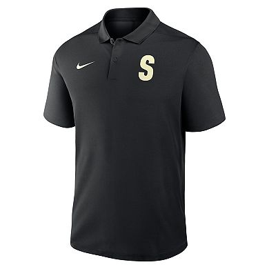 Men's Nike Black Seattle Mariners Alternate Victory Dri-FIT Polo