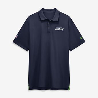 Men's Nike College Navy Seattle Seahawks Sideline Tour Dri-FIT Polo
