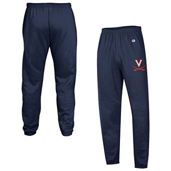 Men's Champion Navy Virginia Cavaliers Powerblend Banded Fleece Sweatpants