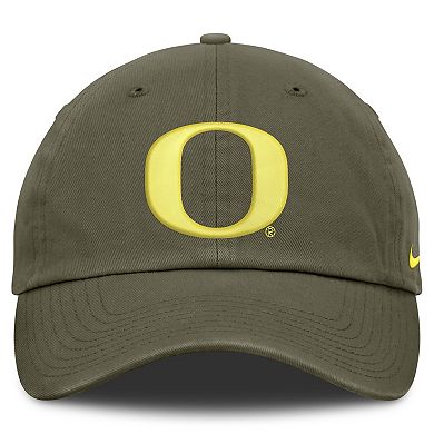 Unisex Nike Olive Oregon Ducks Primetime Club Adjustable Hat