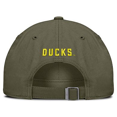 Unisex Nike Olive Oregon Ducks Primetime Club Adjustable Hat