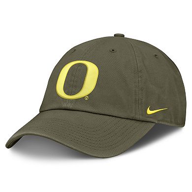 Unisex Nike Olive Oregon Ducks Primetime Club Adjustable Hat