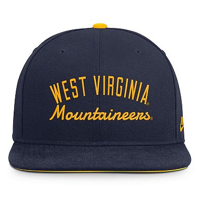 Men's Nike Navy West Virginia Mountaineers Legacy Snapback Hat