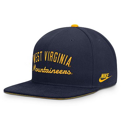 Men's Nike Navy West Virginia Mountaineers Legacy Snapback Hat