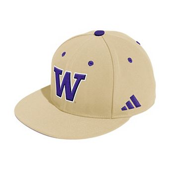 Men's adidas Gold Washington Huskies On-Field Fitted Baseball Hat