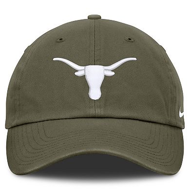 Unisex Nike Olive Texas Longhorns Primetime Club Adjustable Hat