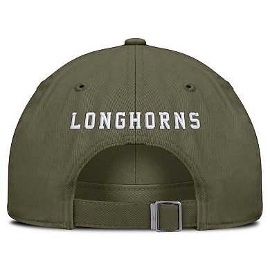 Unisex Nike Olive Texas Longhorns Primetime Club Adjustable Hat