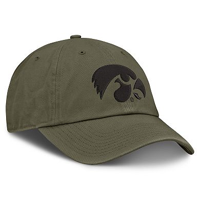 Unisex Nike Olive Iowa Hawkeyes Primetime Club Adjustable Hat