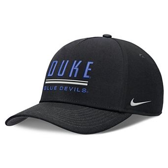 Men's Nike Black Duke Blue Devils 2026 Sideline Dri-FIT Rise Adjustable Hat