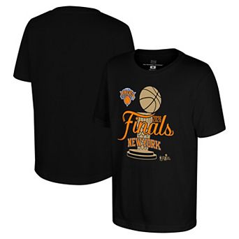 Youth Stadium Essentials Black New York Knicks 2026 NBA Finals Cruise T-Shirt