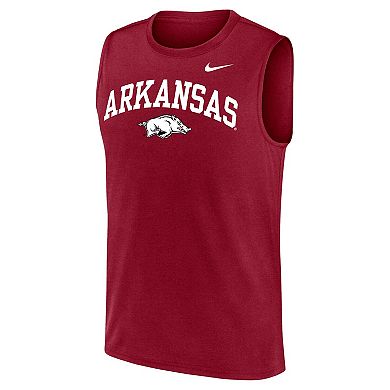 Men's Nike Cardinal Arkansas Razorbacks Legend Dri-FIT Tank Top