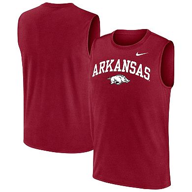 Men's Nike Cardinal Arkansas Razorbacks Legend Dri-FIT Tank Top