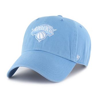 Men's '47 Light Blue New York Knicks Clean Up Adjustable Hat