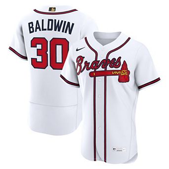 Men's Nike Drake Baldwin White Atlanta Braves MLB Awards Authentic Jersey