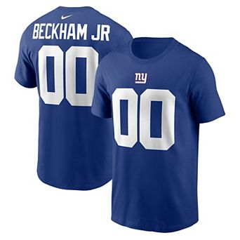 Men's Nike Odell Beckham Jr. Royal New York Giants Name & Number T-Shirt