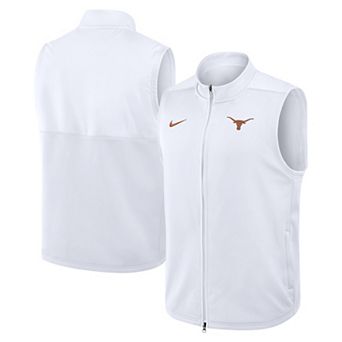 Men's Nike White Texas Longhorns Primetime Victory Therma-FIT Full-Zip Vest