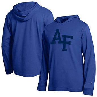Men's Champion Royal Air Force Falcons Tonal All Star Long Sleeve Hooded T-Shirt